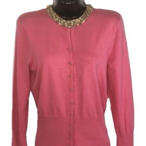 Embellished Collar Cardigan